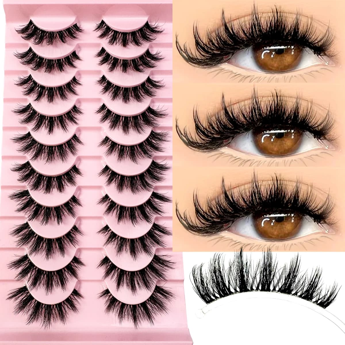 Natural Lashes · 10 Pairs